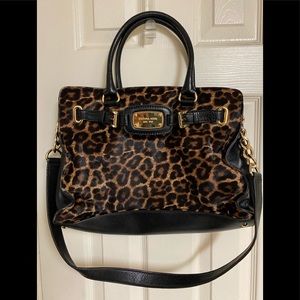 Michael Kors Barely Used Animal Print w/Dual Straps so worn shoulder/crossbody
